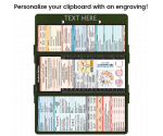 WhiteCoat Clipboard® Trifold - Army Green Medical Edition